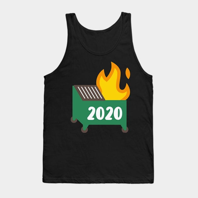 Dumpster fire Tank Top by DragonTees